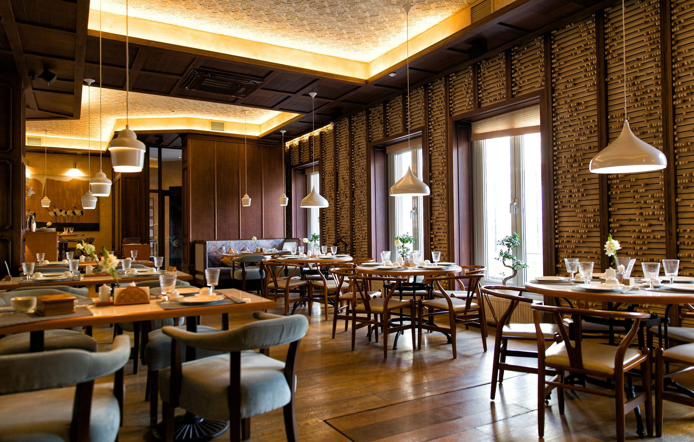 Premium restaurant interior fit-out completed by Bit Bolt Patterns in Abu Dhabi